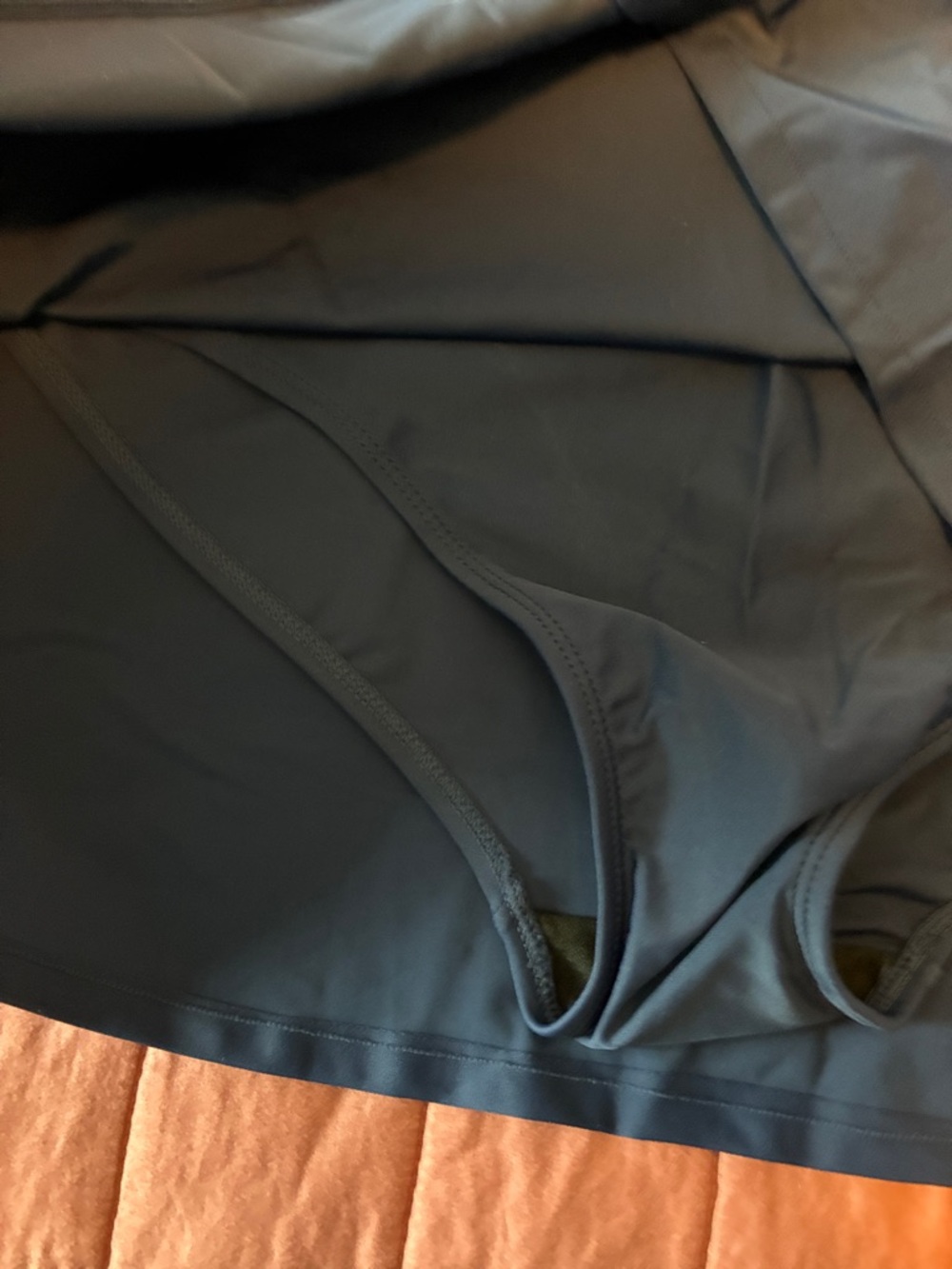 Navy Athletic Skirt  swim bottoms with Built-In Shorts NWT - Picture 3 of 5